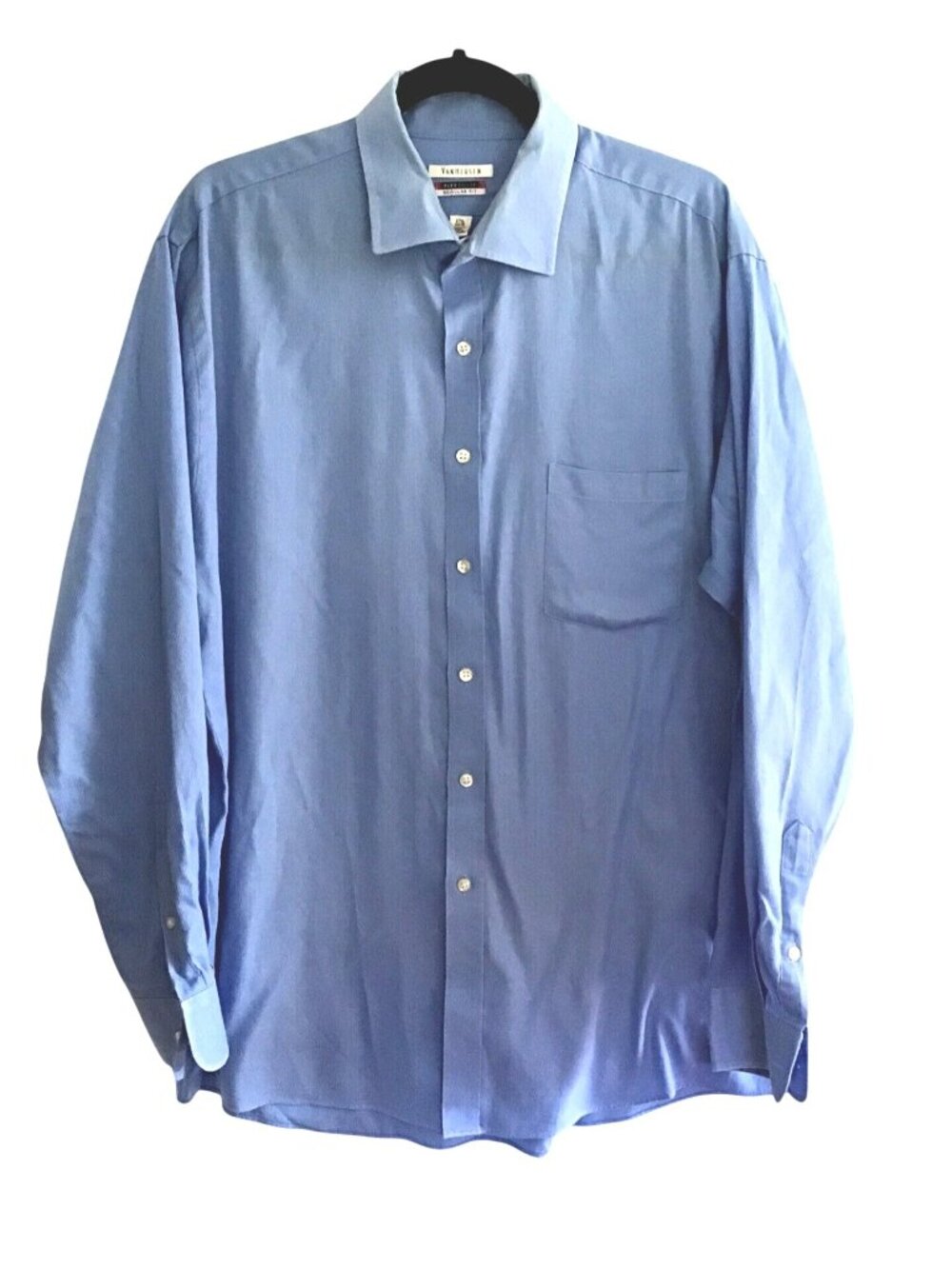 Van Heusen Flex Collar Regular Fit Mens Long Sleeve Shirt Light Blue